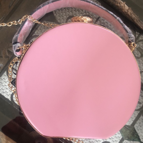 Pink!! Brand new Fabulous pink jeweled clasp crossbody bag. - Picture 5 of 5